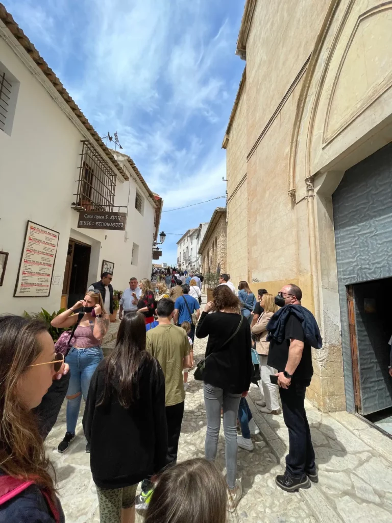 People on the streets of Guadalest