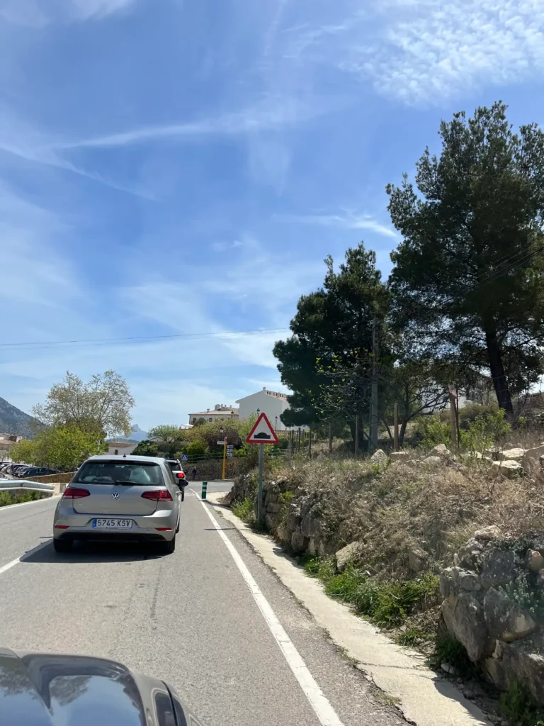 Traffic jam on my way to Guadalest
