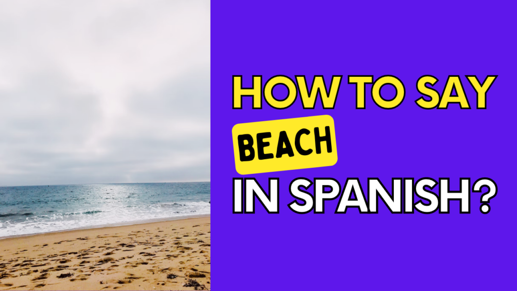 how to saybeach in spanish