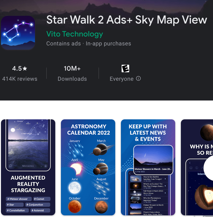 Star Walk 2+ Android app