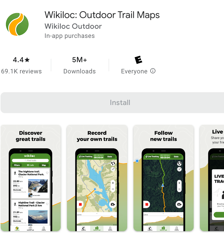 Wikiloc Android App