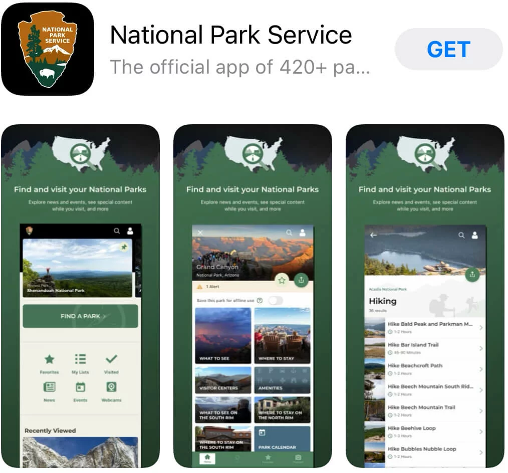nps park app