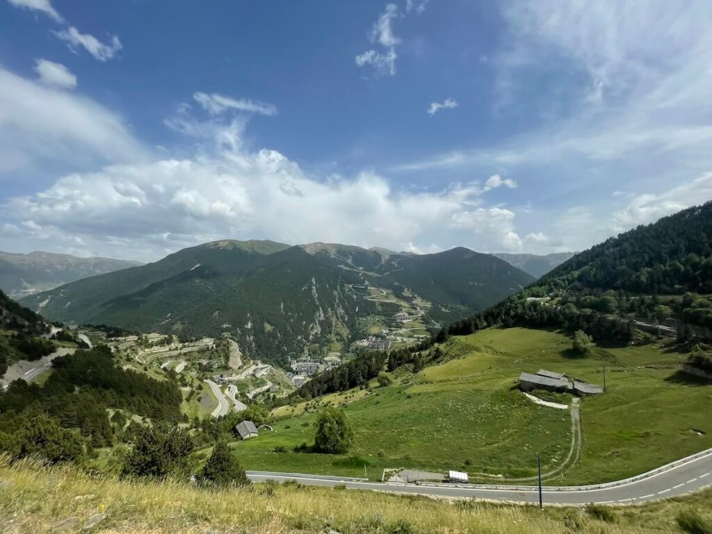 View from Borda del Pi Restaurant