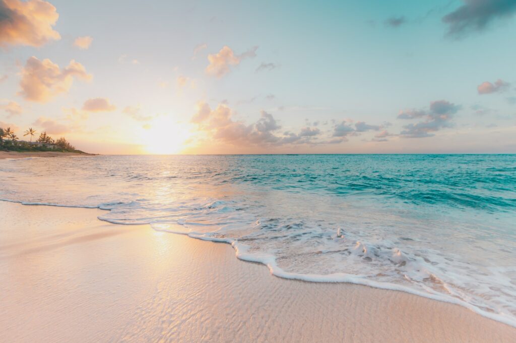 Hawaii beach background for Zoom calls