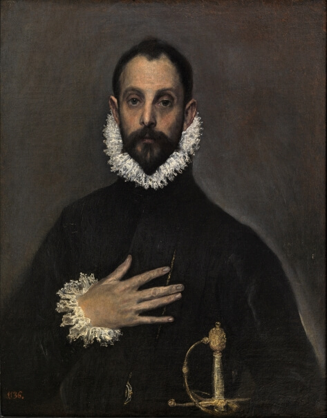 El Greco, The Nobleman with his Hand on his Chest 