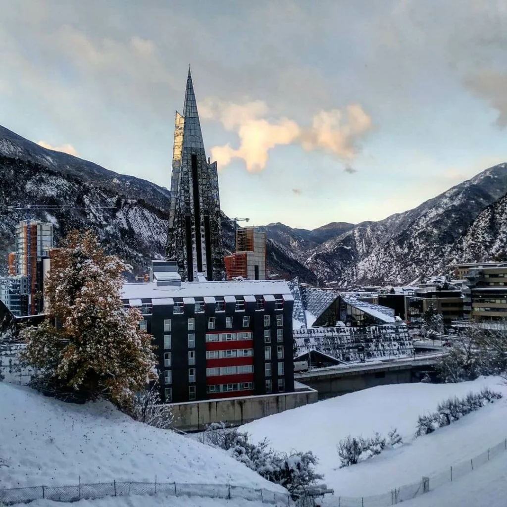 Caldea Spa Andorra in winter
