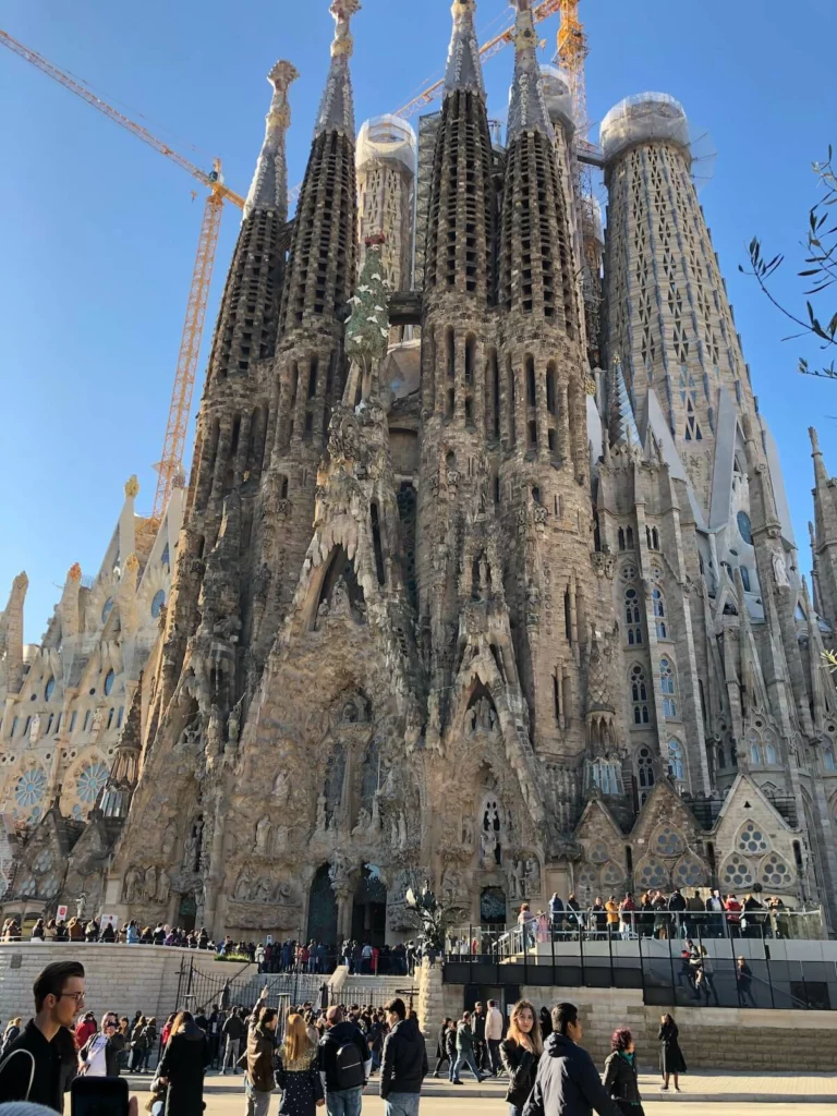 Sagrada Familia Barcelona, back view