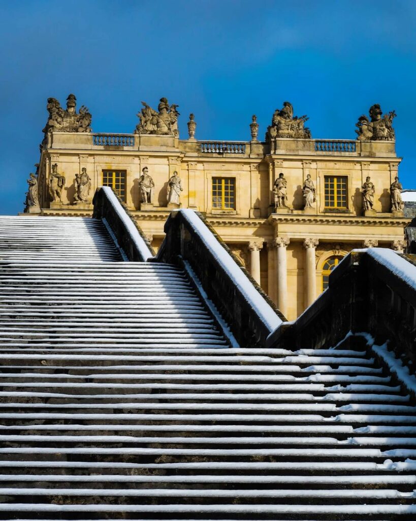 Chateau de Versailles in the winter, France