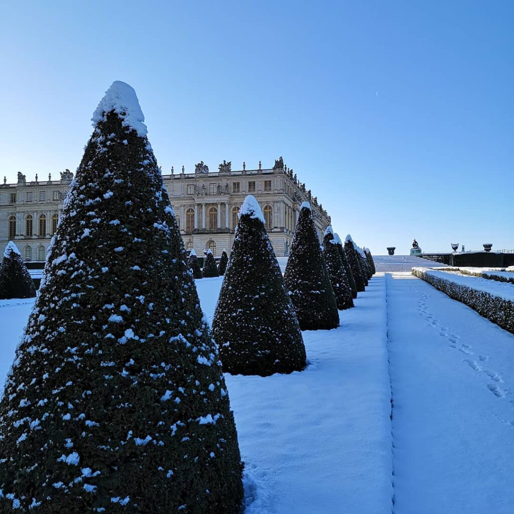 Chateau de Versailles in the winter, France