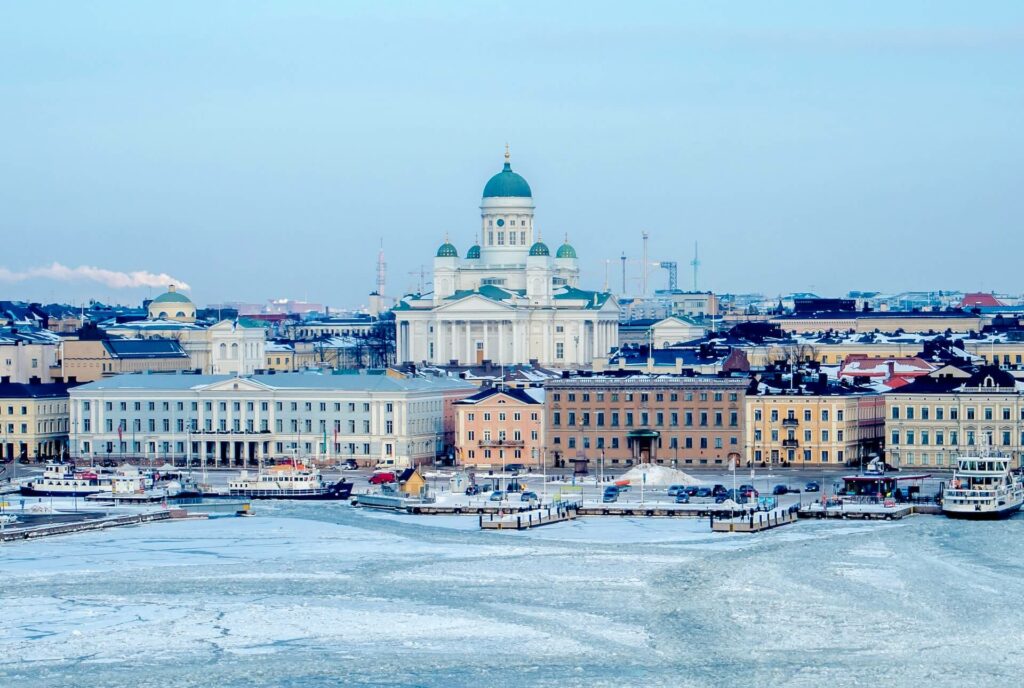 Helsinki Finland in the winter