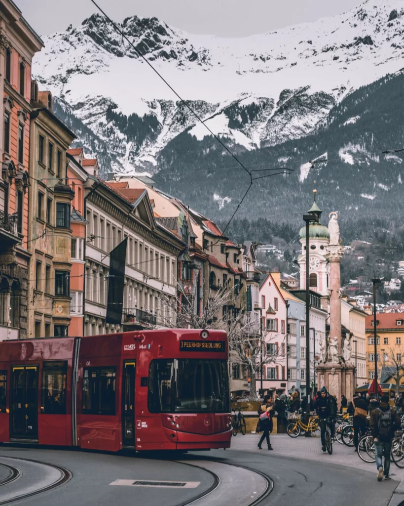 Innsbruck Austria in the winter