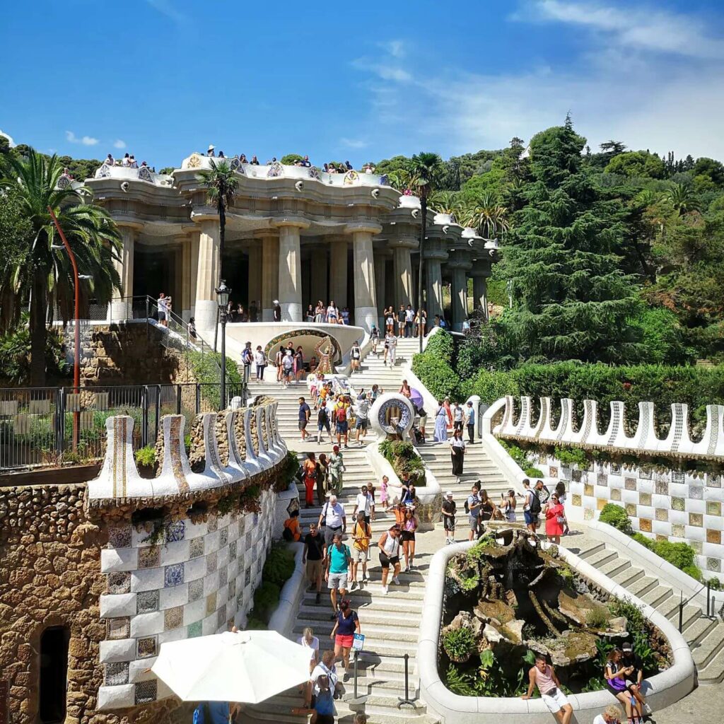Park Guell stairs, Barcelona