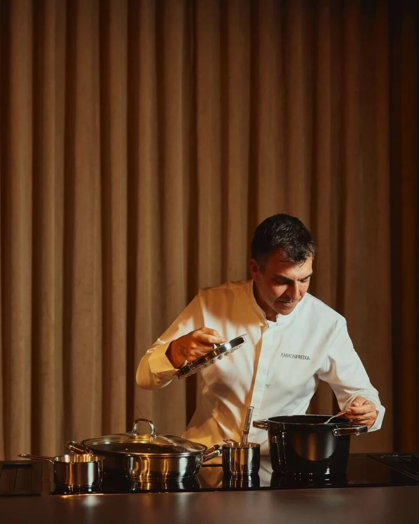 Chef Ramon Freixa at his restaurant, Madrid