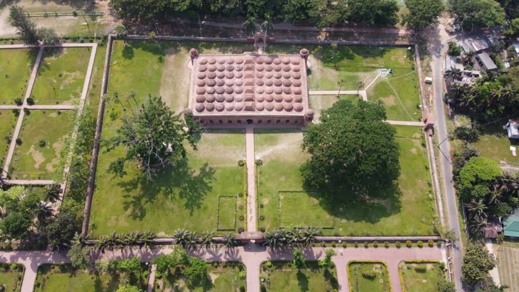 Shat Gambuj (Sixty Dome Mosque), a world Heritage site in Bangladesh