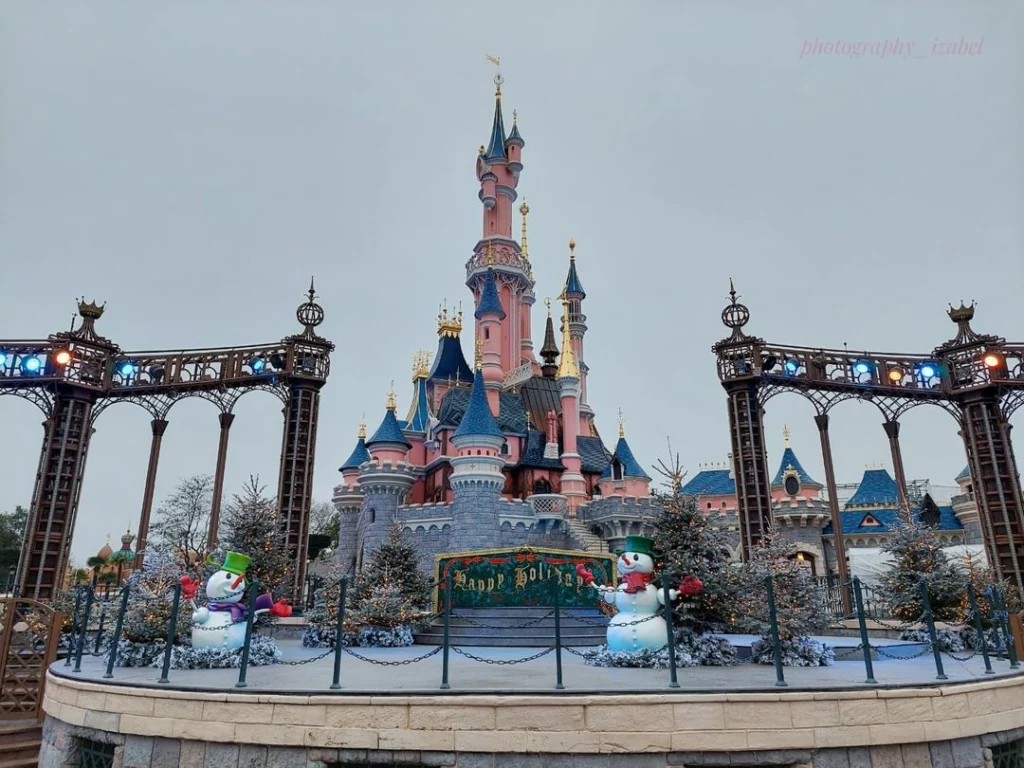 Disneyland Paris, in the winter