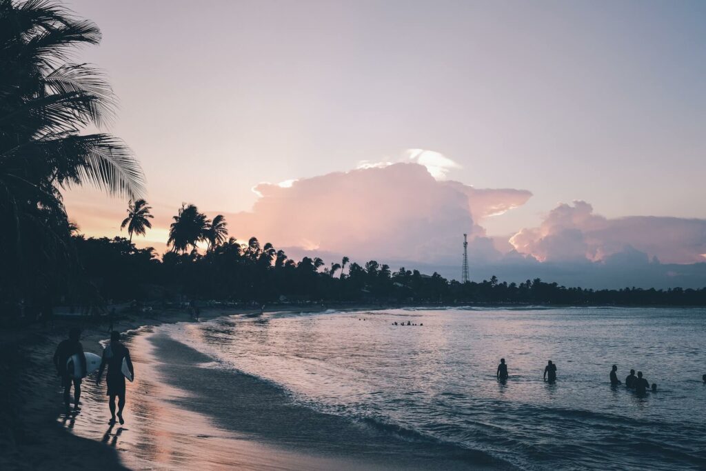 Arugam Bay at sunset, Sri Lanka