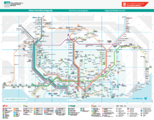 Barcelona Metro Map with Zones and Tourist Attractions (+ printable PDF)