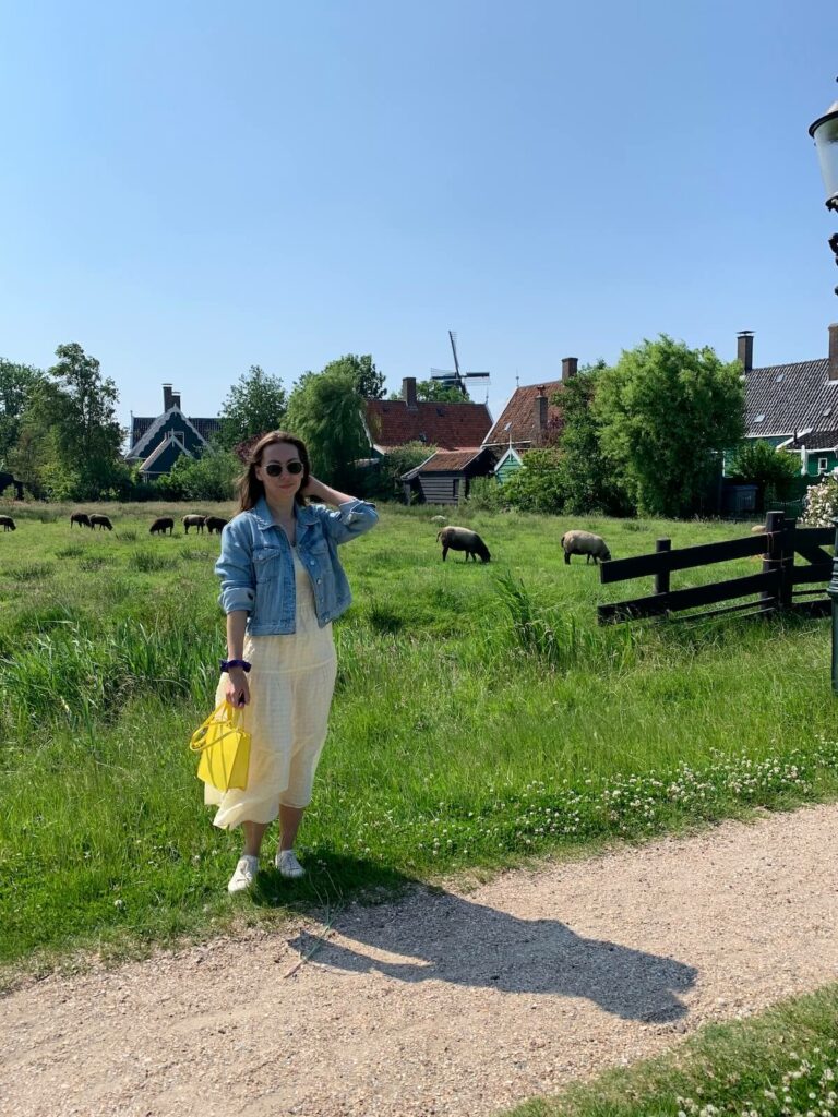 Me at Zaanse Schans village