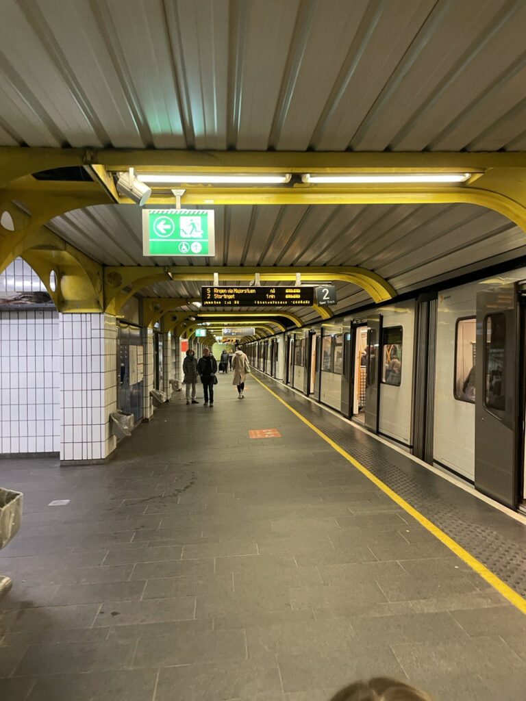 A metro in Oslo, Norway