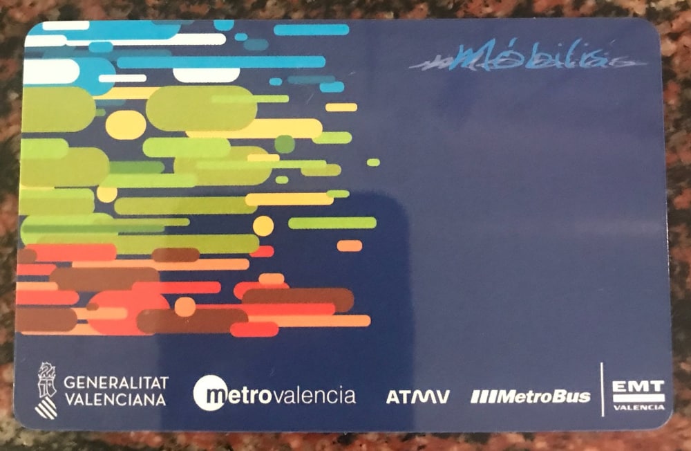 travel card valencia metro