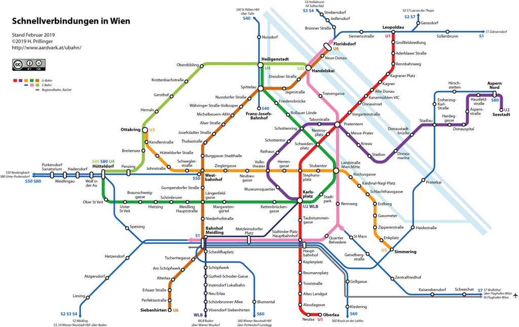 vienna metro map