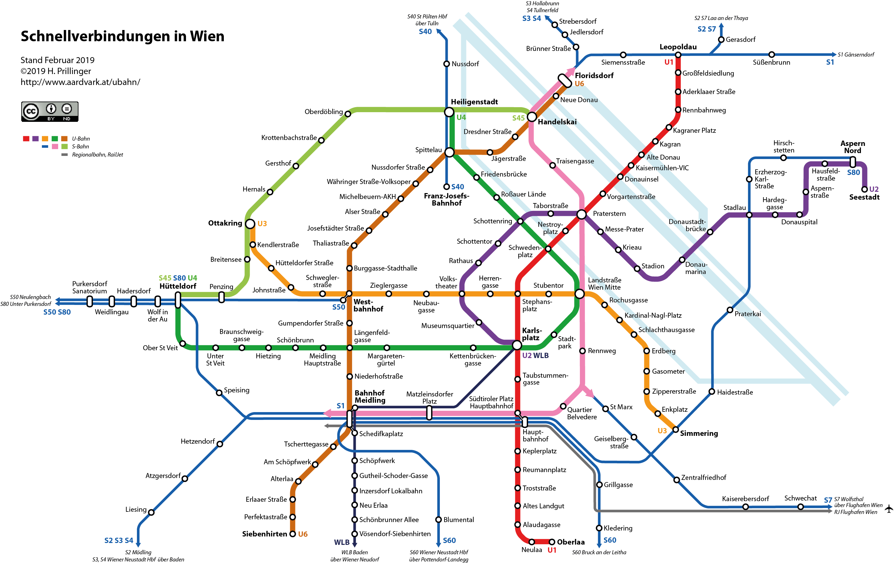 Mappa Della Metropolitana Di Vienna Cartina Della Metropolitana Di ...