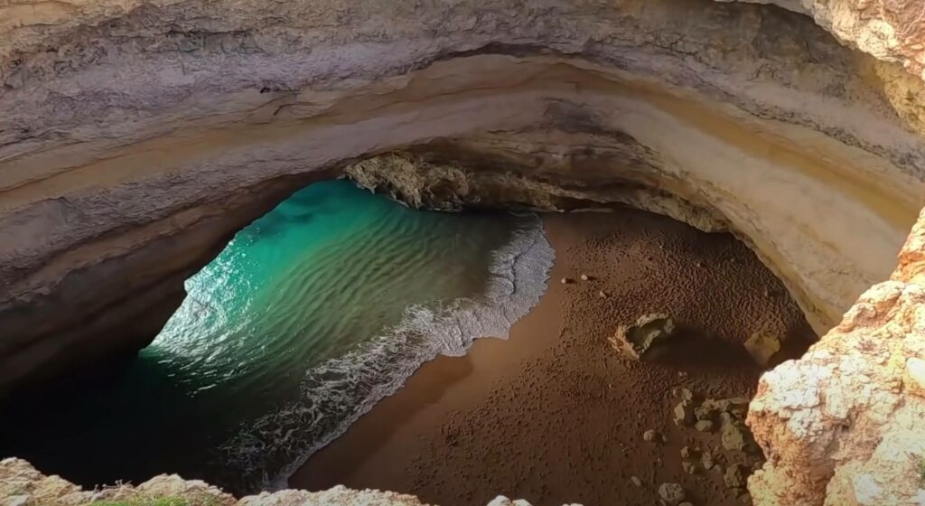 Benagil Caves from top, Algarve