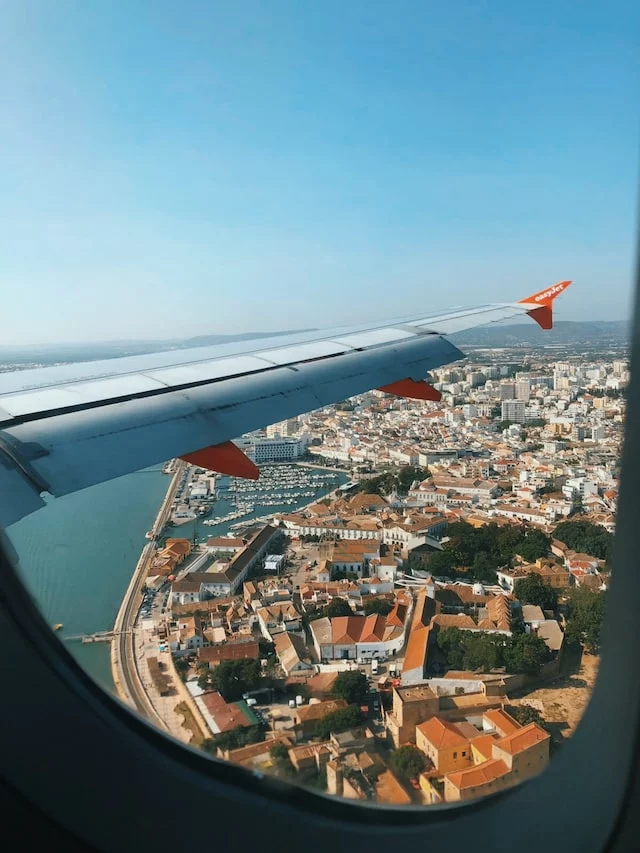 Faro from the airplane
