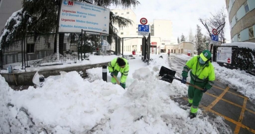 Snow storm in Spain 2021