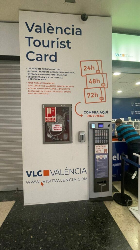 You can buy Valencia Tourist Card in the aiport