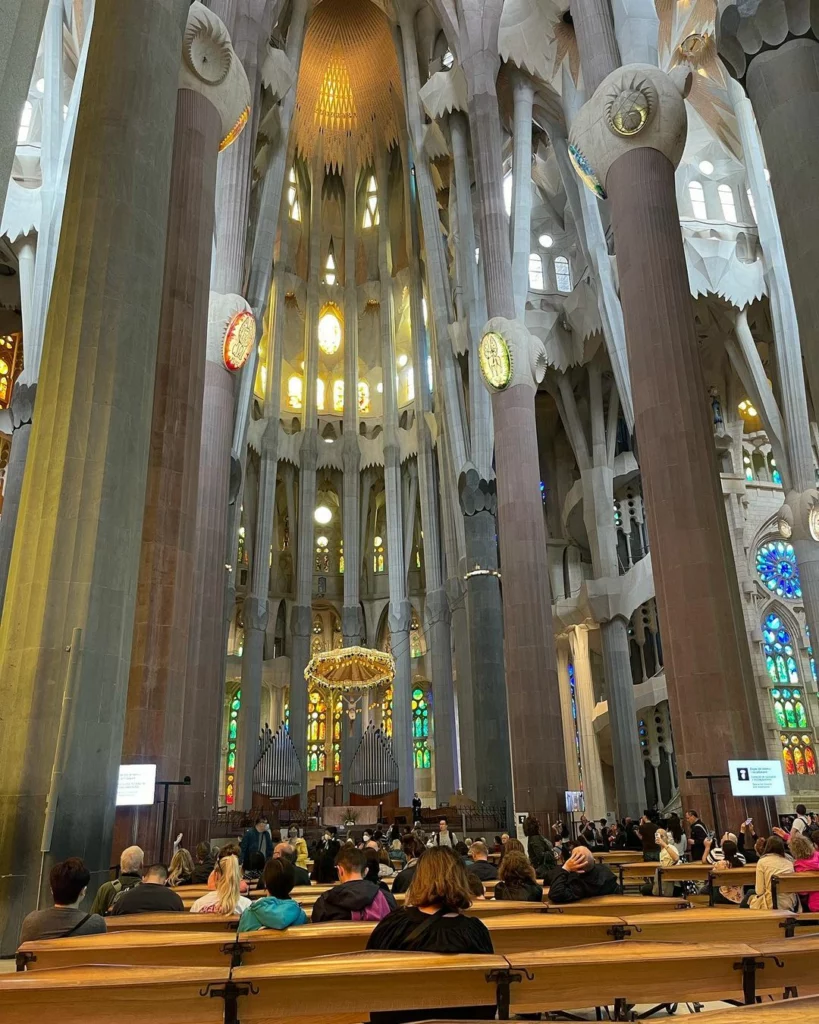 Inside Basílica de la Sagrada Família, Barcelona