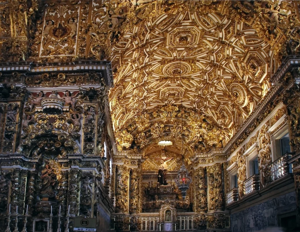 the Church of São Francisco interiors