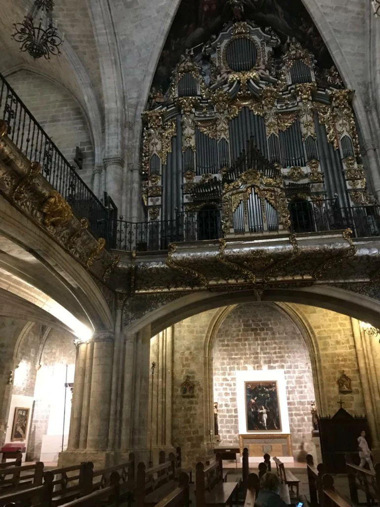 Basilic Church of Santa Maria interior, Morella, Spain