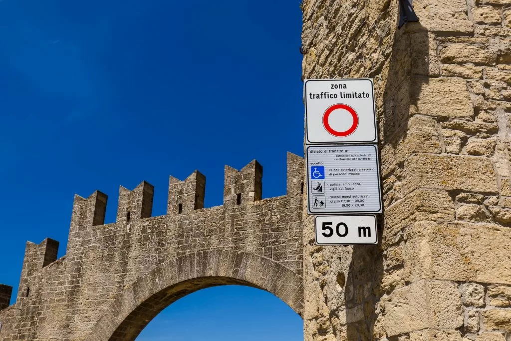 Zona Traffico Limitada, Italy