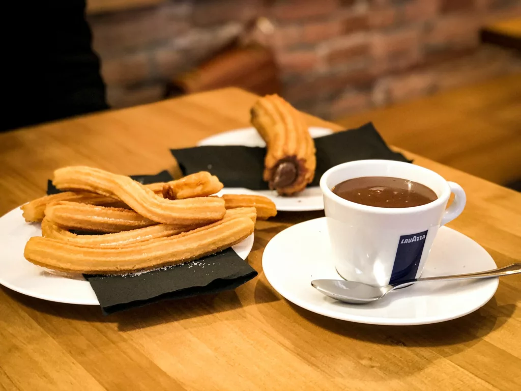 Churros with chocolate