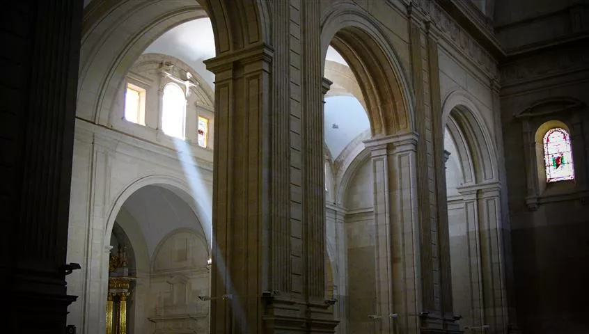 Inside the  Collegiate Basilica of Xàtiva