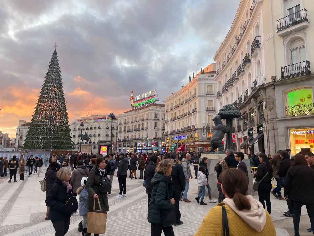 Puerta del Sol, Christmas in Madrid
