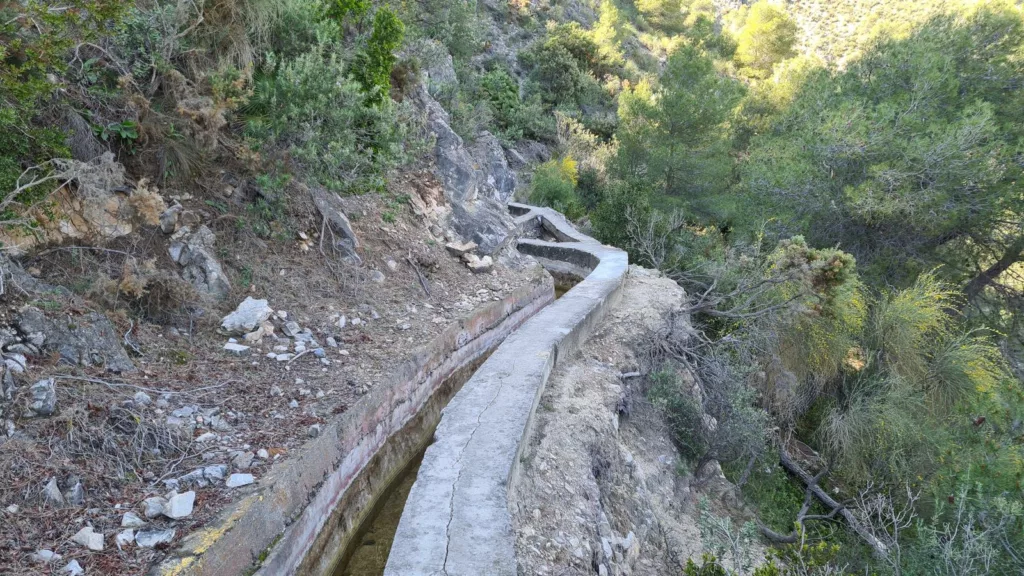 The most dangerous part on Acequia de Lizar route