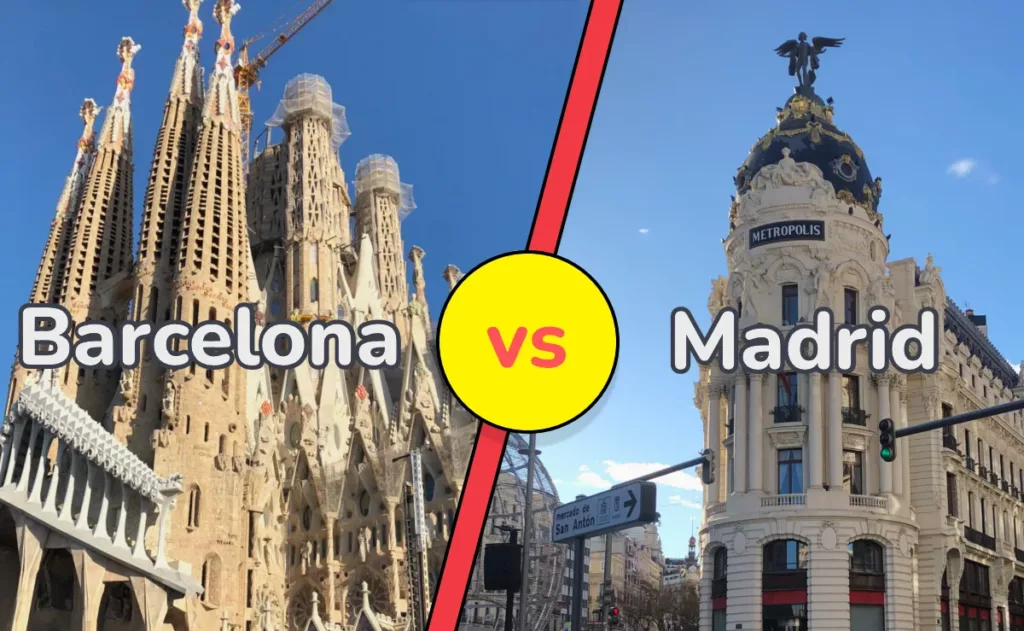 Barcelona vs Madrid city