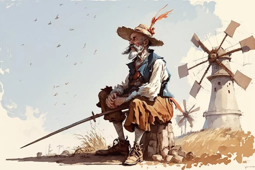 Don Quixote Watercolor