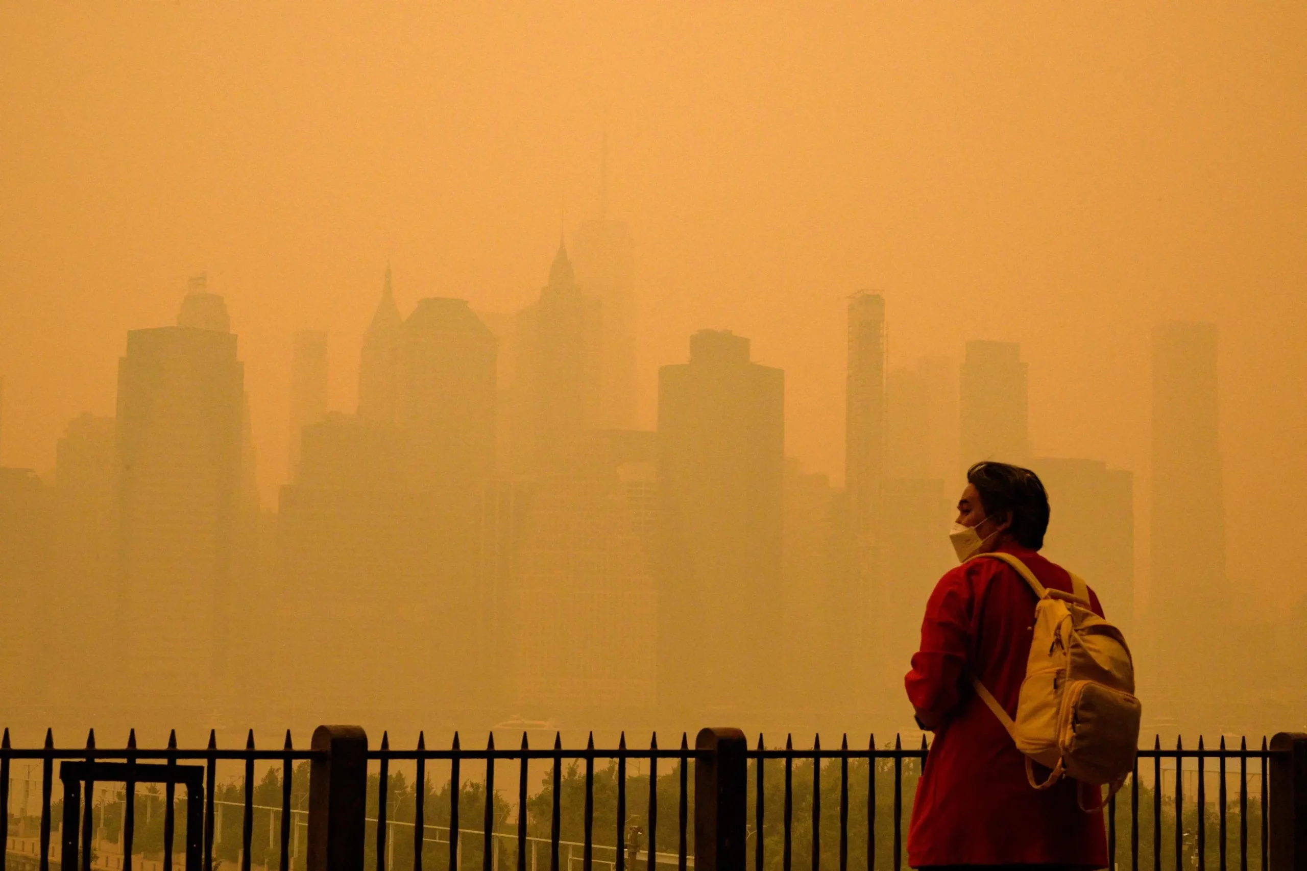 Smoke-Filled Air in New York City