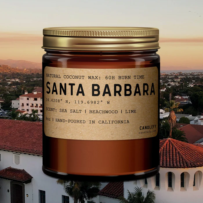 Santa Barbara California Scented Candle