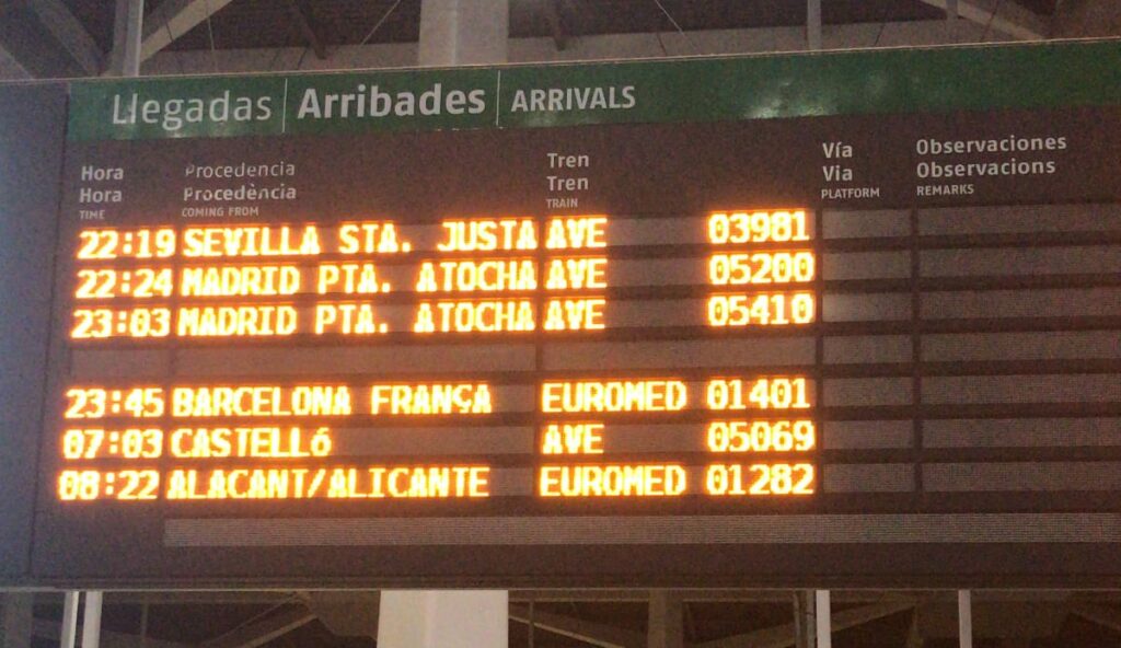 Trains Schedule Spain